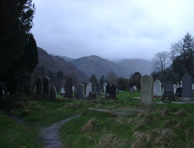 アイルランドの古い墓地