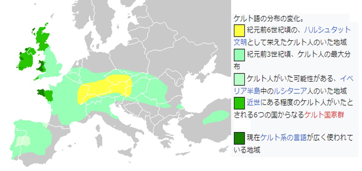 ケルトの地図