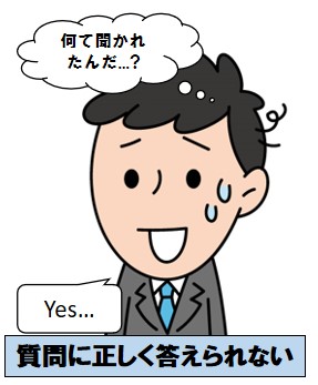 英検準2級の面接に落ちる人の共通点⑤：質問に正しく答えられない