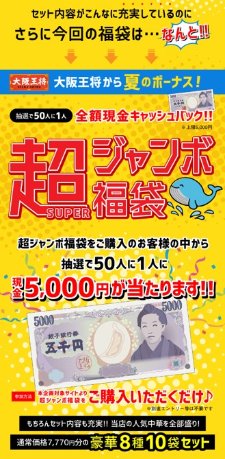 王将餃子の通販に期間限定夏の福袋があるって知ってた？