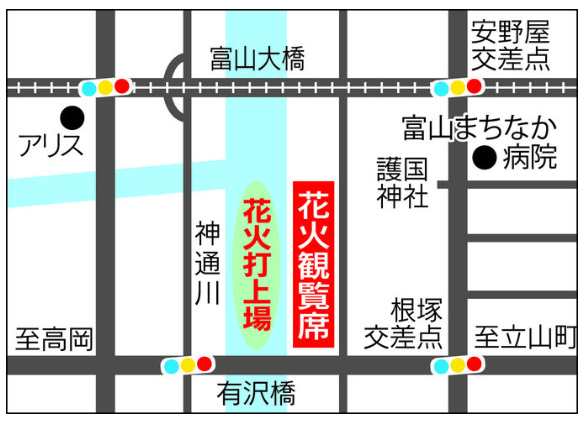 2023:北日本新聞納涼花火(富山会場)穴場や駐車場情報