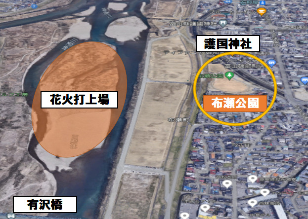 2023:北日本新聞納涼花火(富山会場)穴場