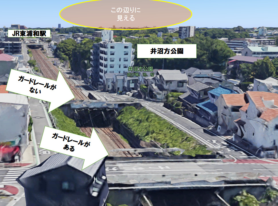 2023東浦和花火大会穴場⑦武蔵野線の陸橋