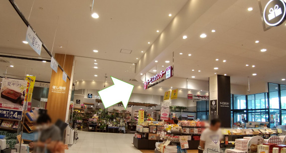 24時間テレビ Tシャツ販売店イオンとなみ:B1入り口からの行き方