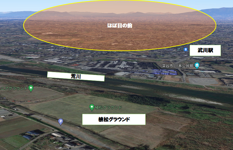 2023深谷花火大会の穴場②植松グラウンド