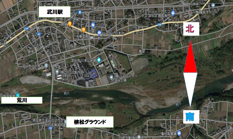 2023深谷花火大会の穴場①荒川南側の河川敷