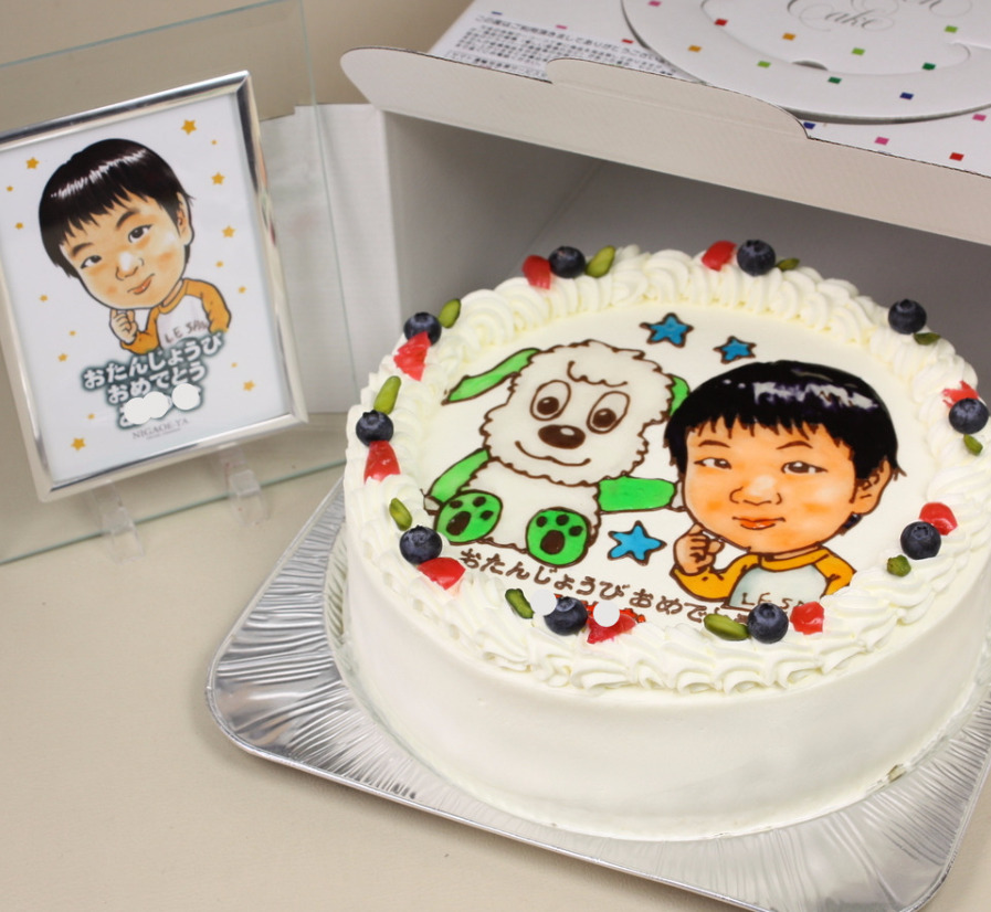ちいかわ誕生日ケーキに自分の似顔絵を描いてくれる「コラボ&コラボケーキ」