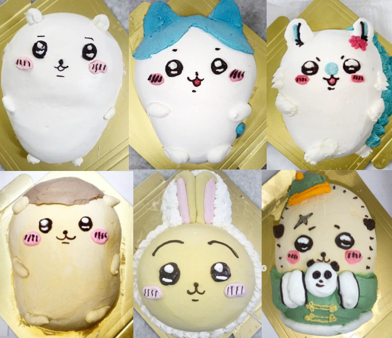 ちいかわ立体ケーキにホッコリ